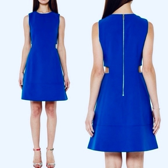 Ted Baker London Dresses & Skirts - Ted Baker London Panashe Blue Cutout Tunic Mini‎ Dress Women’s Dress Size 1